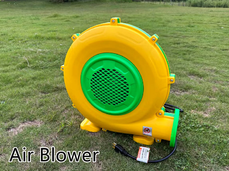 Kids 9x9x7ft Soft Play White Bounce House With Slide and Ball Pit / Party / Inflatable Mini Bouncy Castle With Blower