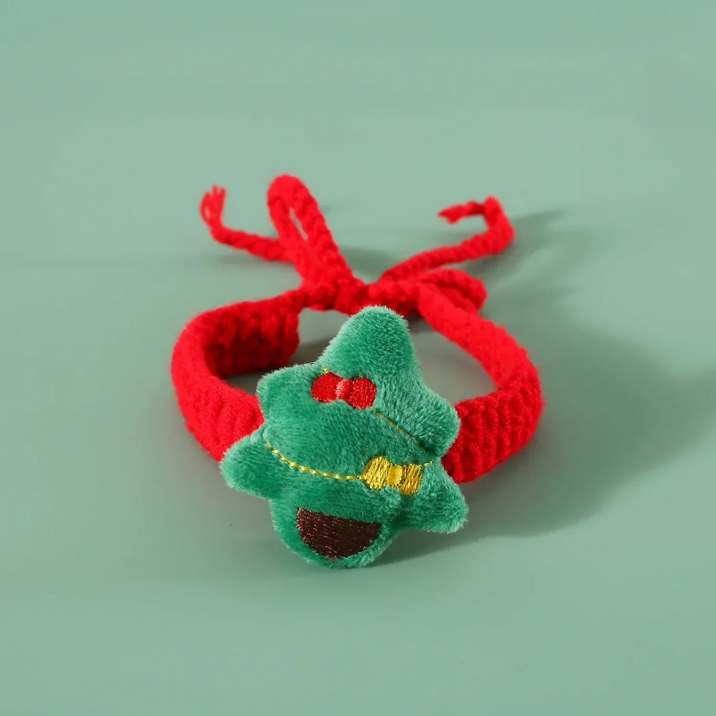 Cute Santa Claus Pattern Pet Bow and Bell Collar for Dogs and Cats / Accessories / Holiday Christmas Dog Collar / Pet Supplies