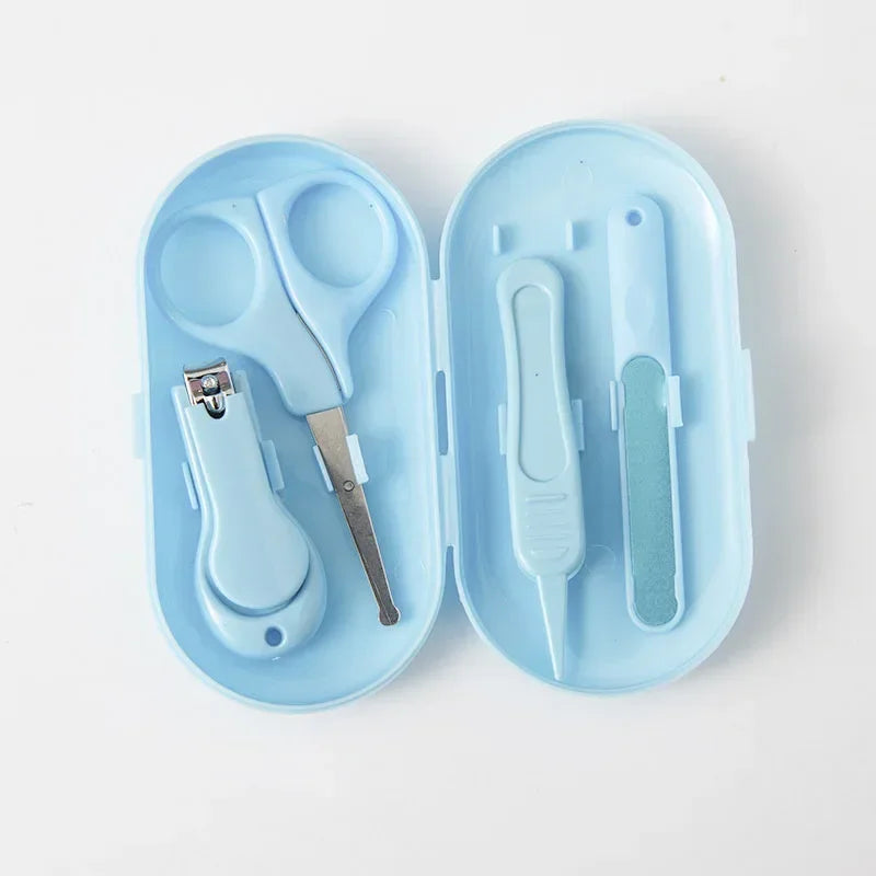 4pcs Nail Trim Set / Baby Nail Clipper Set / Kids Nail Cutter, Scissors, File, Small Nail Trimmer / Baby / Nails Care Tools / Baby Care Items
