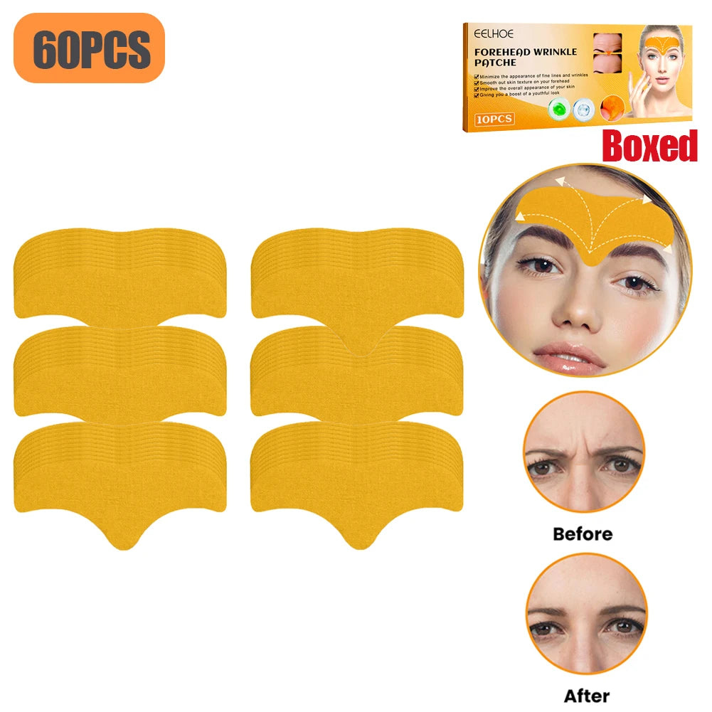 100-10pcs Collagen Forehead Wrinkle Patch / Face Mask / Head Lines Remover Masks / Lifting / Anti-Aging Stickers / Skin Care / Beauty