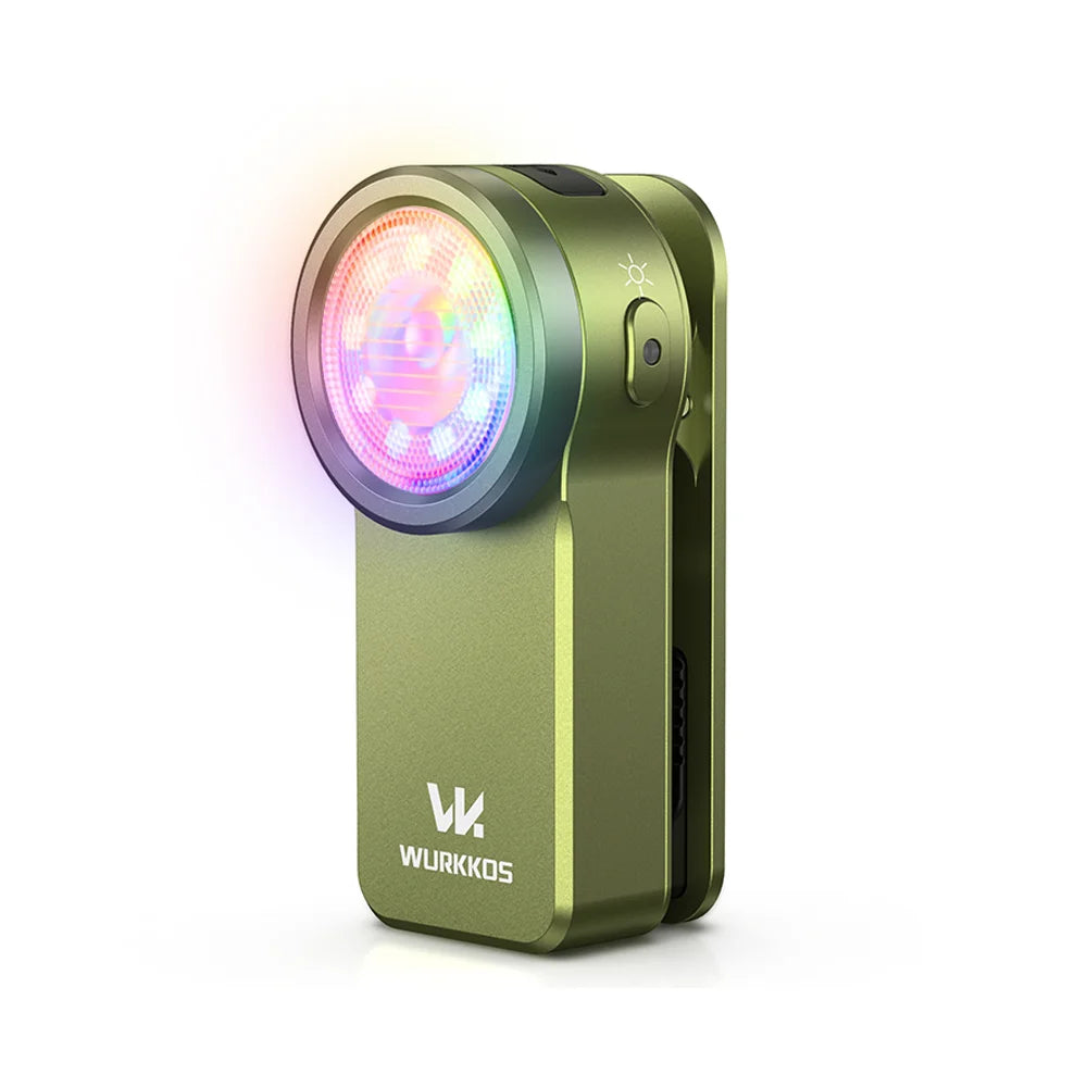 Clip Light / 680LM USB C / Rechargeable Pocket Flashlight / Mini Spotlight / Floodlight / Portable EDC RGB Torch with Magnet