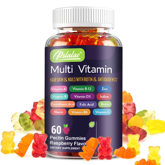 **Multivitamin Gummies w/ Vitamins and Minerals / Enhances Energy Levels / Immune Support / Antioxidant / 60 Gummies
