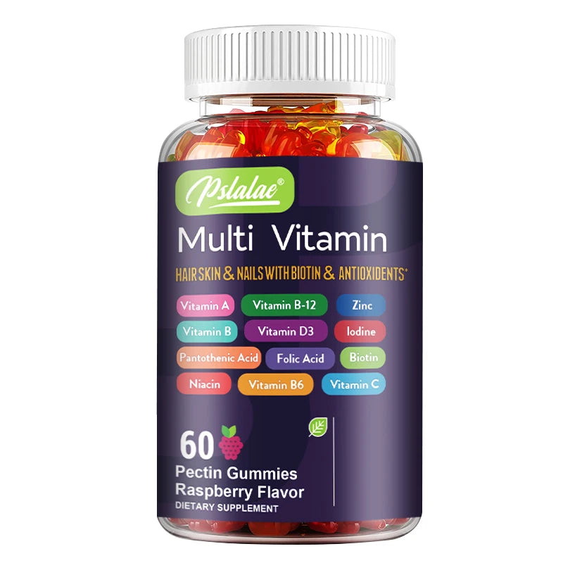 **Multivitamin Gummies w/ Vitamins and Minerals / Enhances Energy Levels / Immune Support / Antioxidant / 60 Gummies