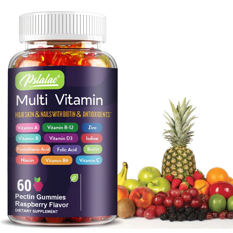 **Multivitamin Gummies w/ Vitamins and Minerals / Enhances Energy Levels / Immune Support / Antioxidant / 60 Gummies