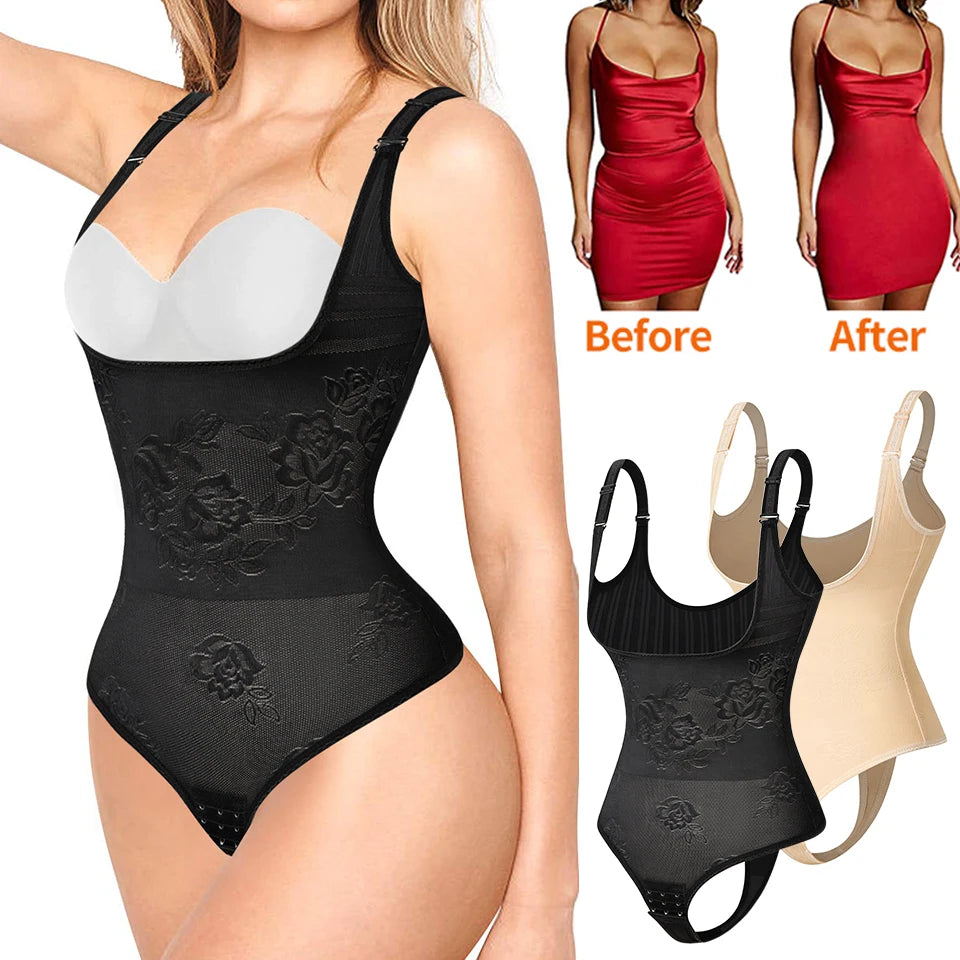Women Shapewear Bodysuit / Seamless Tummy Control / Shapewear Waist Trainer / Thong Body Shaper / Slimming Underwear