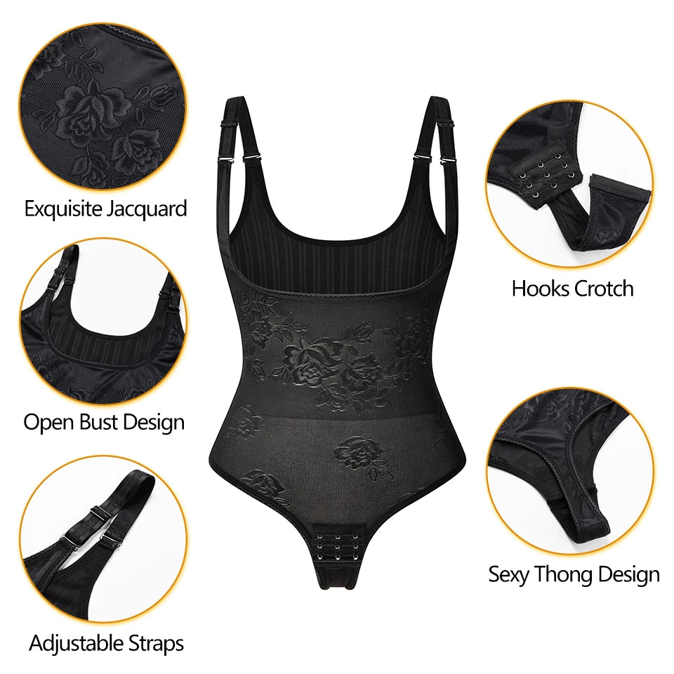 Women Shapewear Bodysuit / Seamless Tummy Control / Shapewear Waist Trainer / Thong Body Shaper / Slimming Underwear