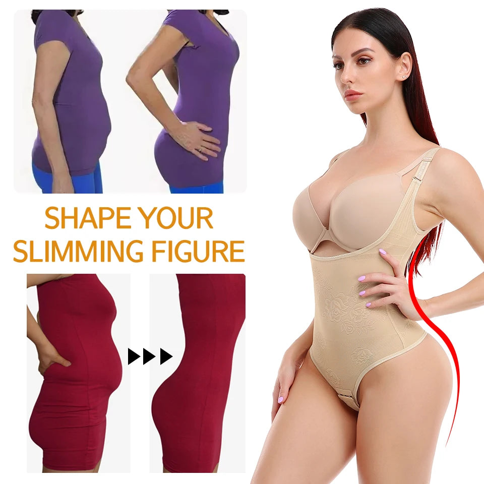 Women Shapewear Bodysuit / Seamless Tummy Control / Shapewear Waist Trainer / Thong Body Shaper / Slimming Underwear