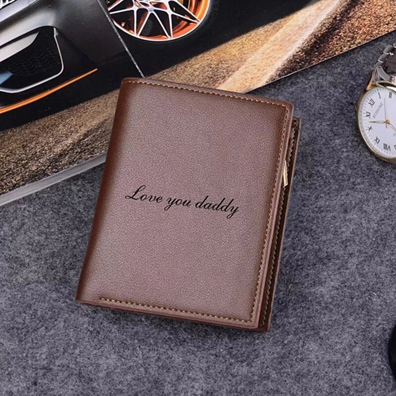 **New Customized Wallets / High Quality PU Leather / Engraved Name Wallets / Personality Wallet