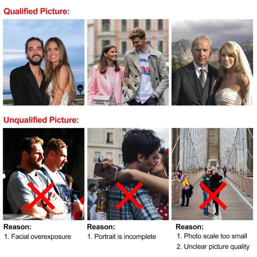 **Personalized Photo Name Wallet for Men And Women / PU Leather Tri-fold / Zipper Coin Pocket