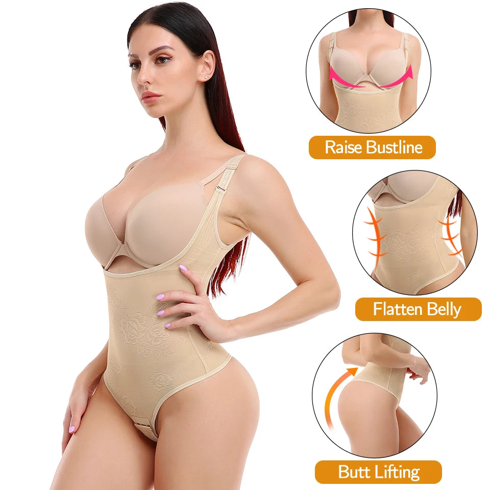 Women Shapewear Bodysuit / Seamless Tummy Control / Shapewear Waist Trainer / Thong Body Shaper / Slimming Underwear