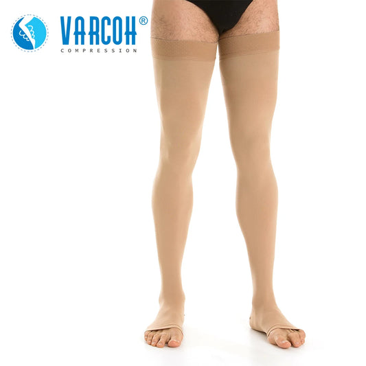 **Compression Stockings / Men Women / Open Toe / 20-30 mmHg Graduated Support Socks DVT / Maternity / Pregnancy / Varicose Veins / Shin Splints