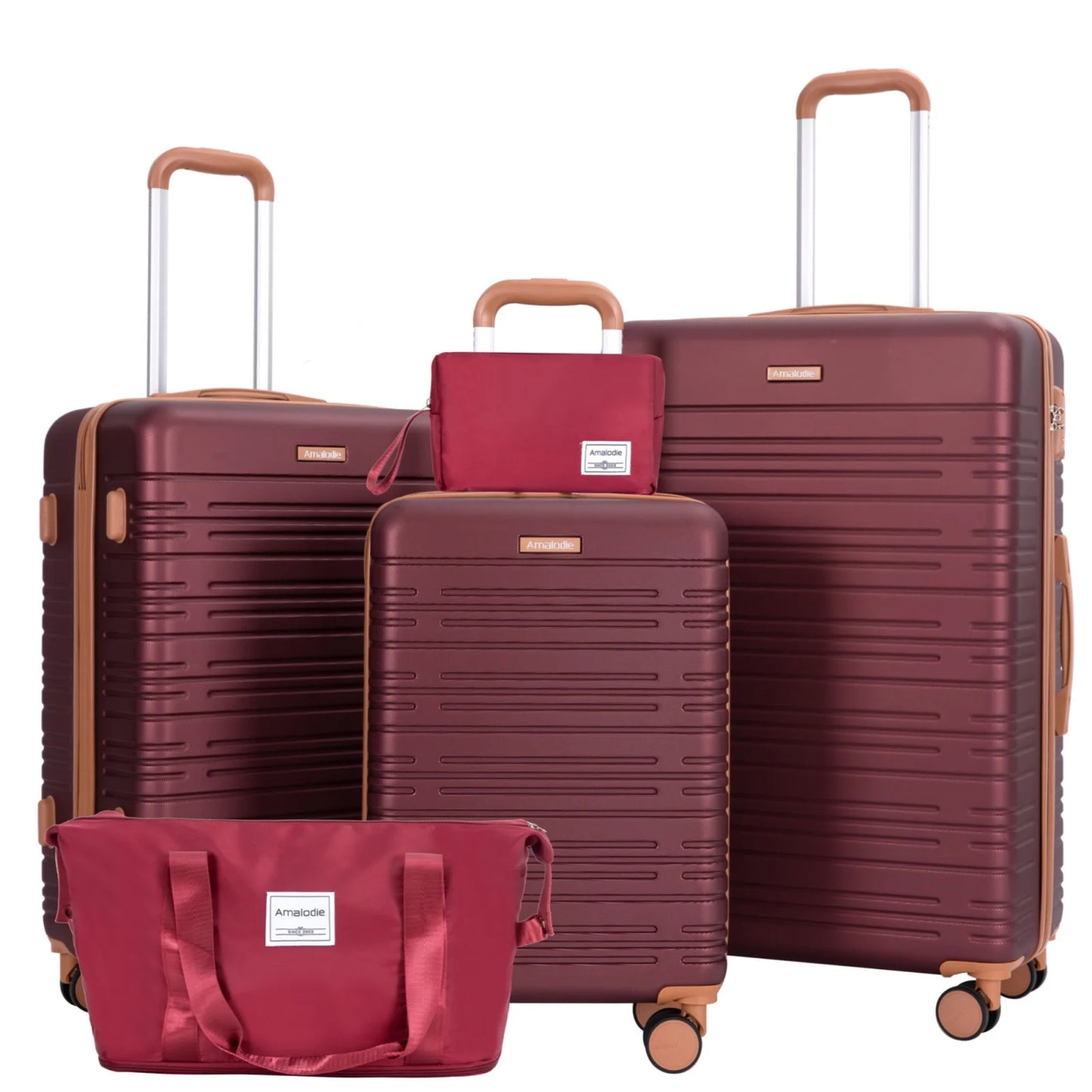 **Luggage Sets / 3-Piece Suitcases with Double Spinner Wheels / Suitcase Set / ABS Hard Case Luggage with TSA Lock