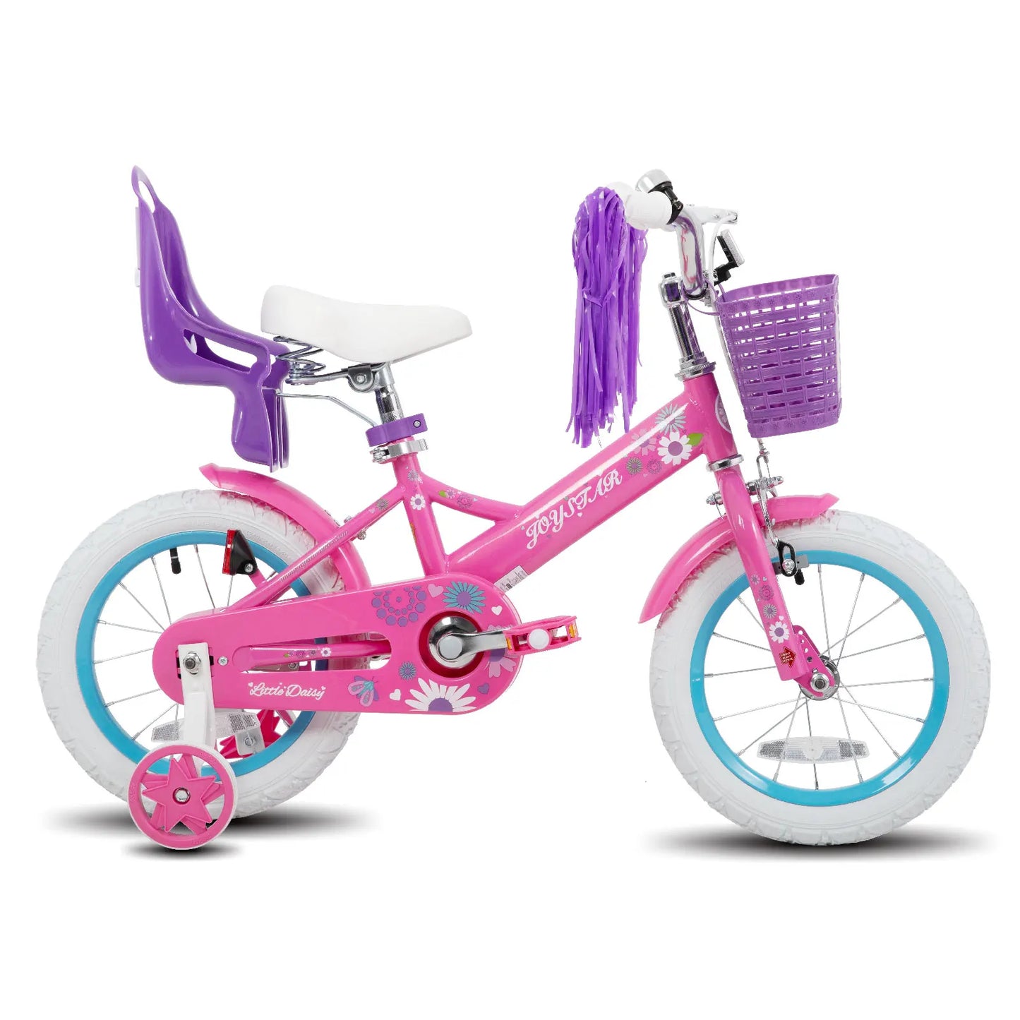 Kids Bike for Ages 2-7 Years /  Also Bikes with 12"  14"   16" Inch  Wheels / Girls Bikes with Doll Seat & Streamers  /  Boys Bike with Flag & Plate