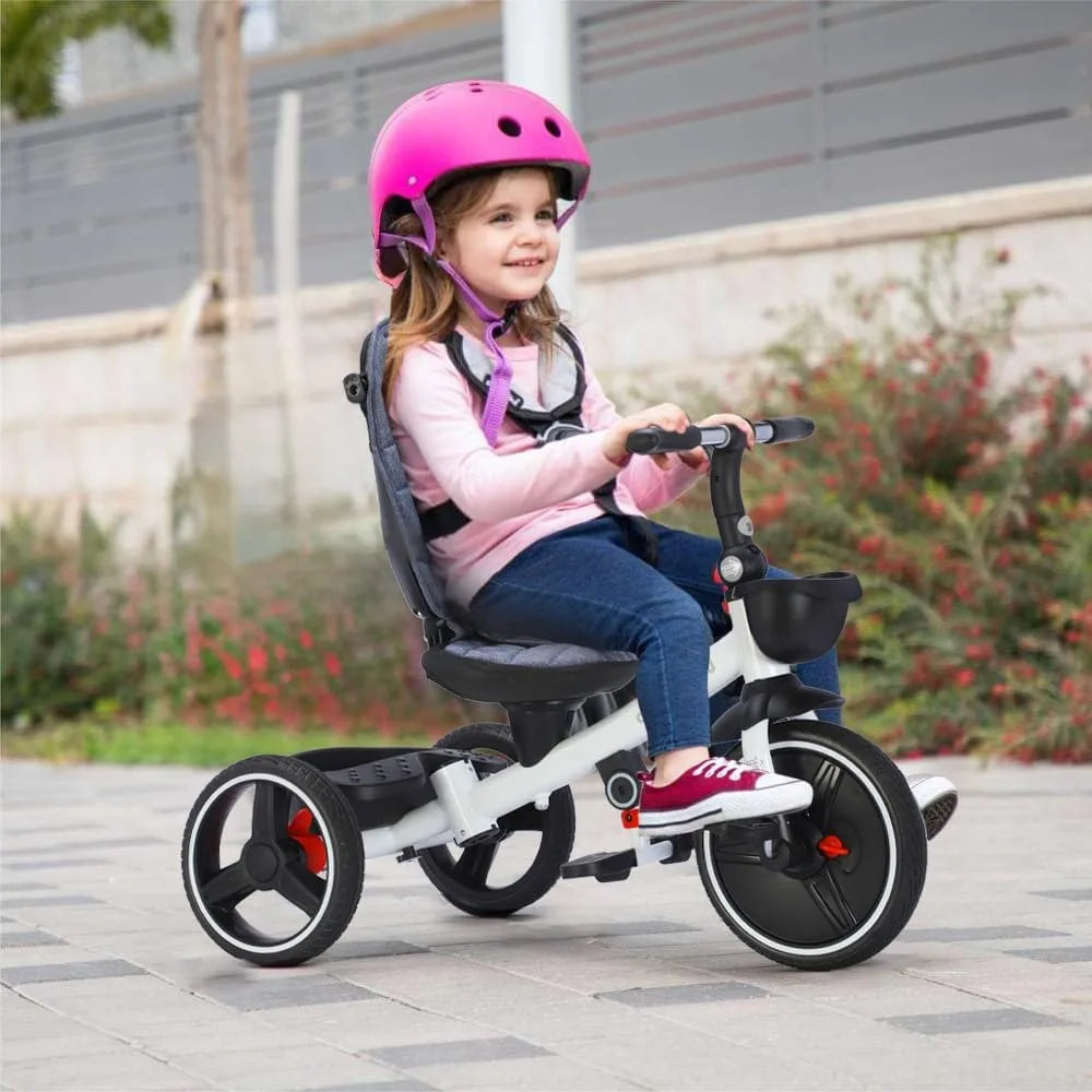 5 in1 Baby Stroller /  Tricycle /  Ride Bike /  5-in-1 /  Adjustable Canopy / Sitting & Lying Down /  Training Wheels /  Easy to Assemble and Disassemble