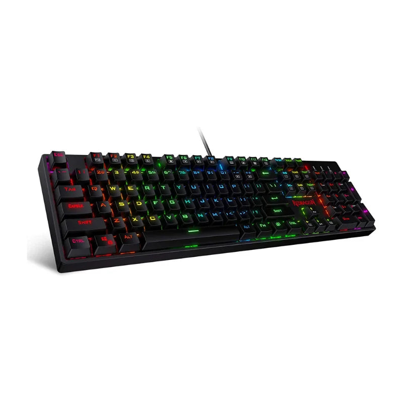 K582 SURARA RGB LED Backlit Mechanical Gaming Keyboard with 104 Keys / Linear and Quiet-Red Switches