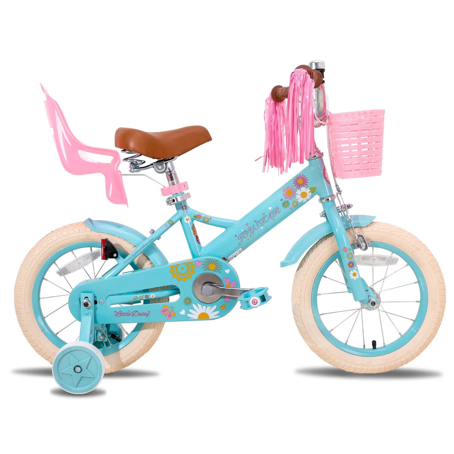 Kids Bike for Ages 2-7 Years /  Also Bikes with 12"  14"   16" Inch  Wheels / Girls Bikes with Doll Seat & Streamers  /  Boys Bike with Flag & Plate