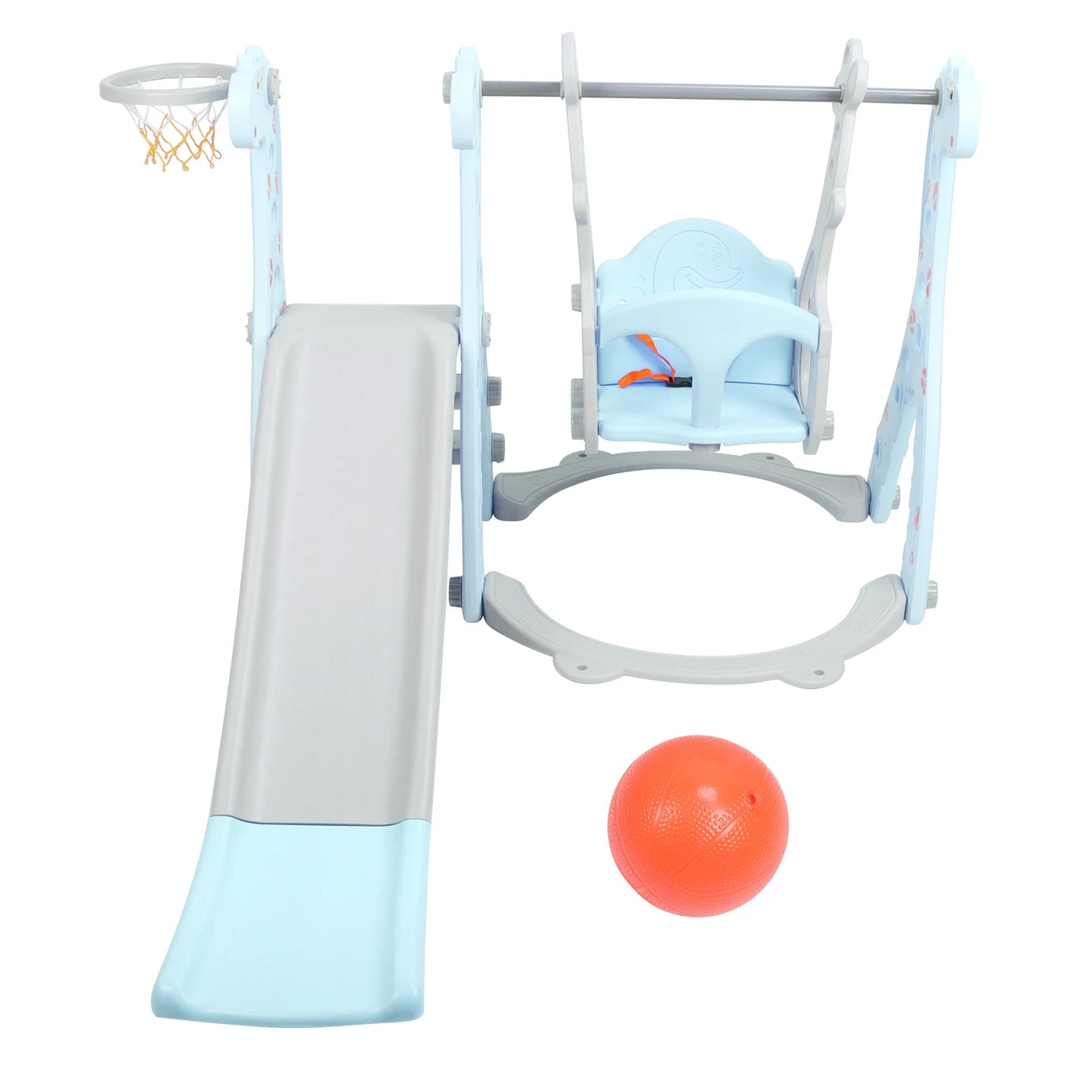 Climber Swing Set / Children Play Slide Set / Toddler Climber Swing Set with Basketball Hoop /  Outdoor /  Indoor /  Children Play Slide Set