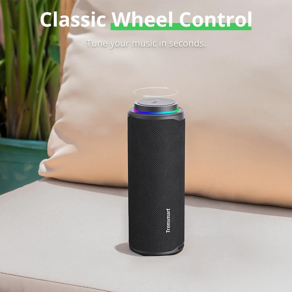 **T8 Bluetooth Speaker / 40W Portable Speaker with Deep Bass / Sound Pulse / Waterproof IPX7 / APP Control for Camping