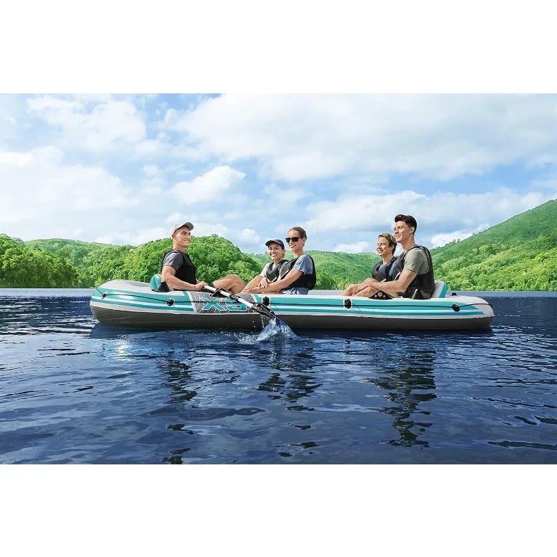 Hydro-Force Inflatable Raft Set / Inflatable Boat for Kids and Adults / Great for Ponds, Lakes, Rivers