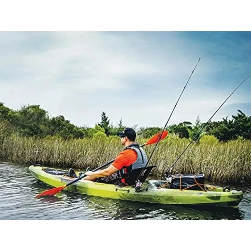 Sit on Top Fishing Kayak with Front Storage Well / Large Rear Storage / Dual Rod Holders