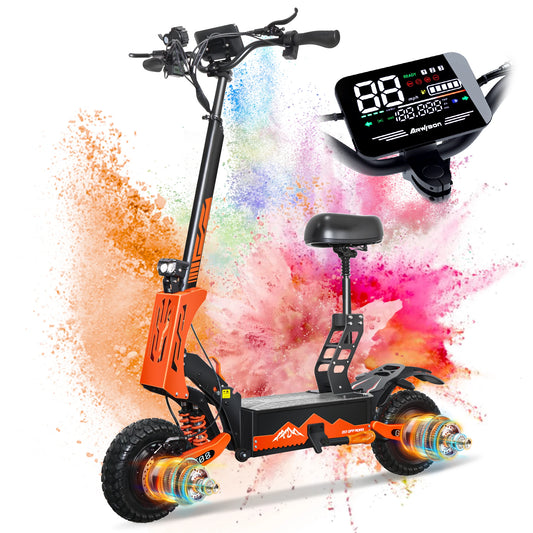 Electric Scooter /  5600W Dual Motor 60V27AH  /  46MPH  /  46Miles Range, / Off-Road Vacuum Tires  /  330LBS Load  /  45°Climbing