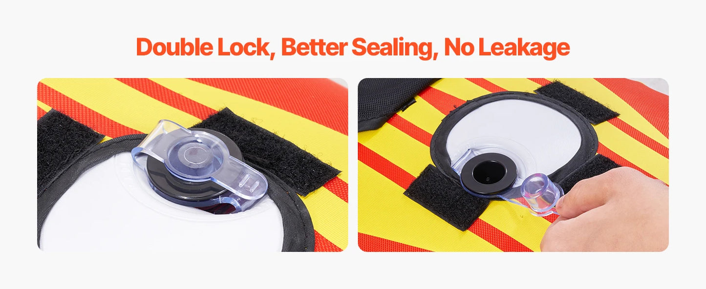 Towable Tubes for Boating  /   1-3 Rider Inflatable Boat Tubes and Towable /   510lbs Capacity /  Hot Dog Water Sport Tube for Boat