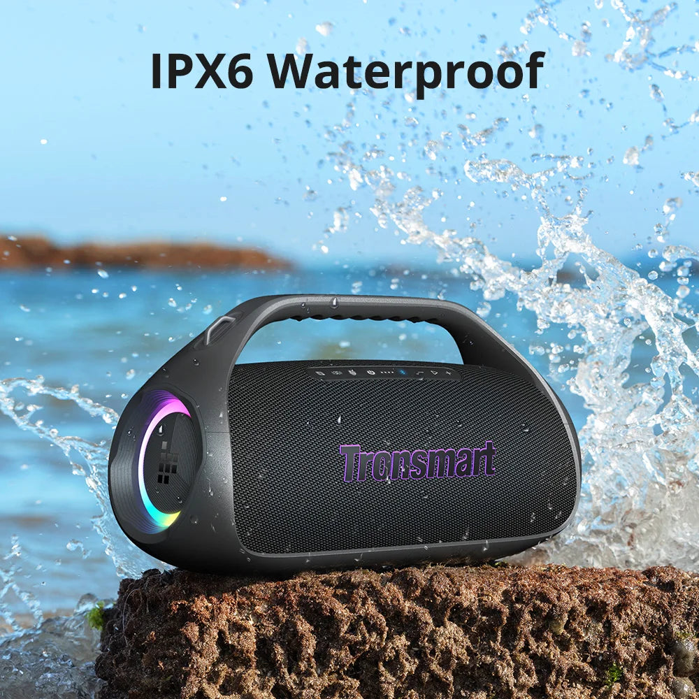 Bluetooth Wireless  Portable Speaker with 90W, 2.1-Channel Clarity, 26H Playtime / Waterproof / Sync 100+ Speakers