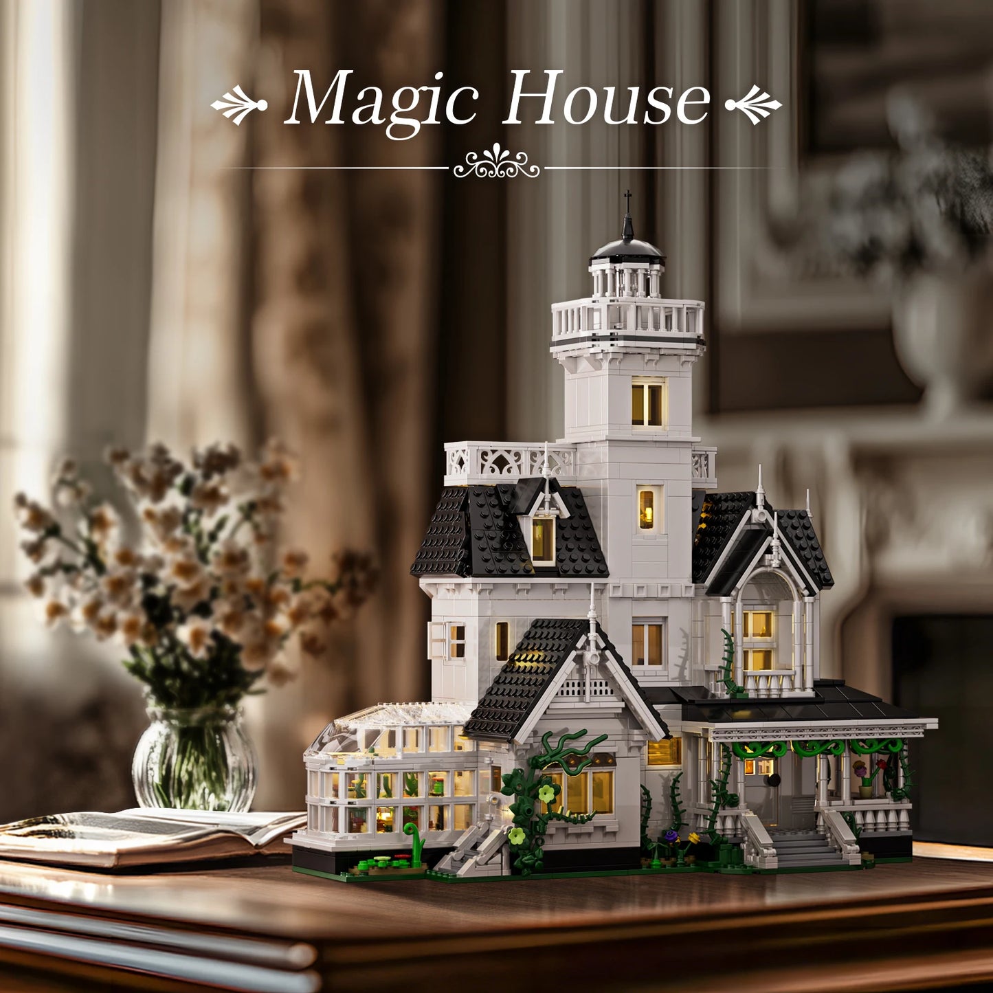 **1877 Pcs Magic House Blocks Set / Owens House Building Set / Architecture Model Home