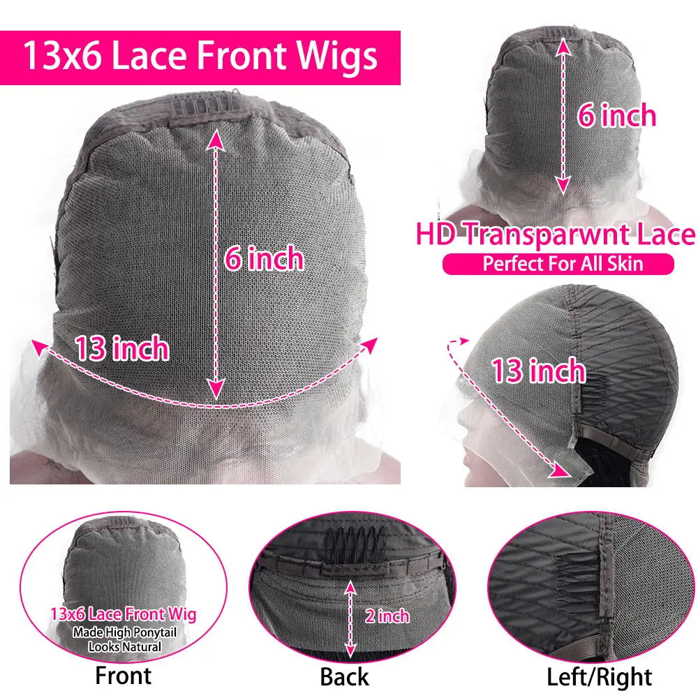 **40 42 46 Inch P4/27 Highlight Ombre Brown / Bone Straight Human Hair  13x6 HD Lace Front Wig / Honey Blonde Colored Wigs For Women