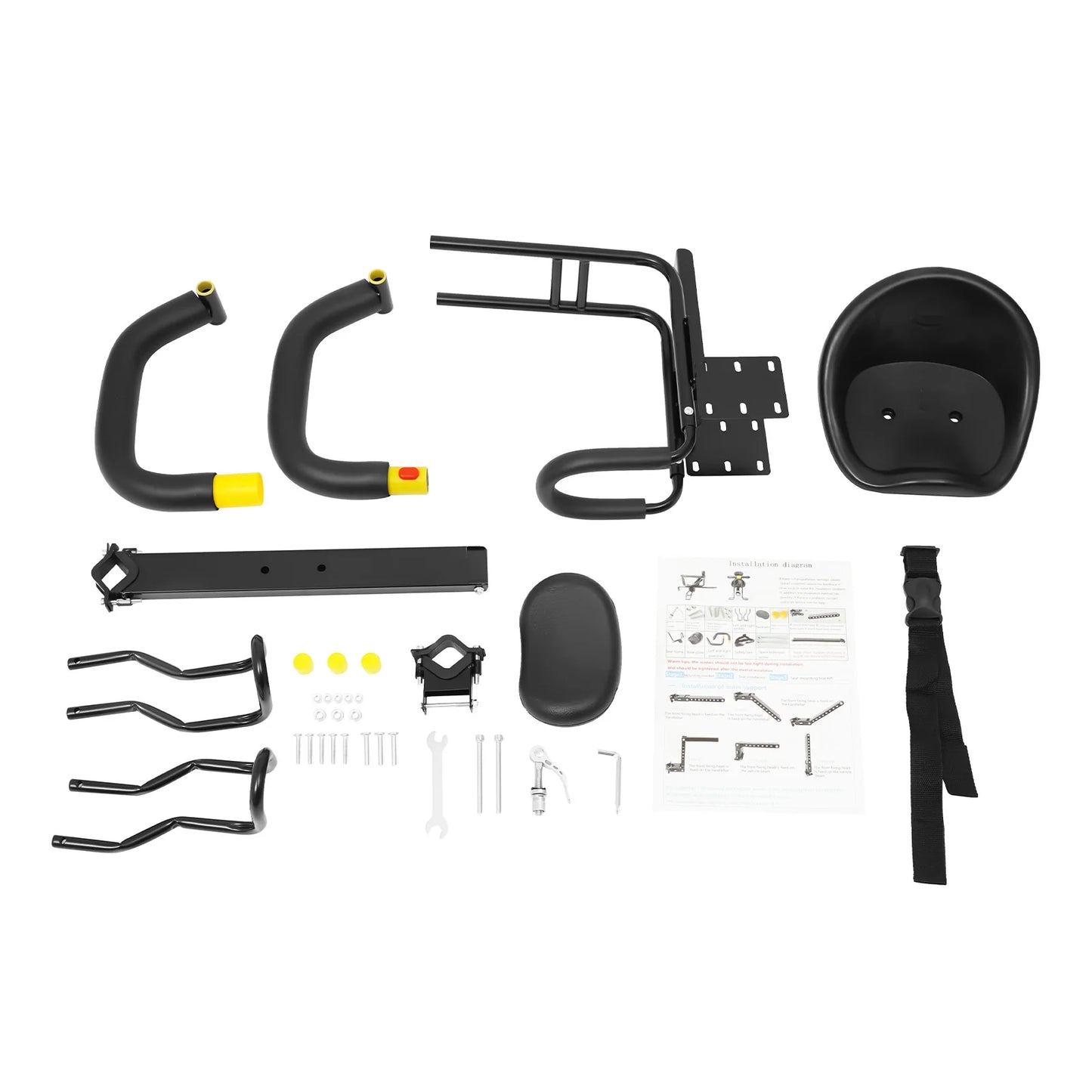 Portable Front Mountain Bike Seats /  Bicycle Child Seat /  Baby Bike Seat /  8 Months - 6 Years Old