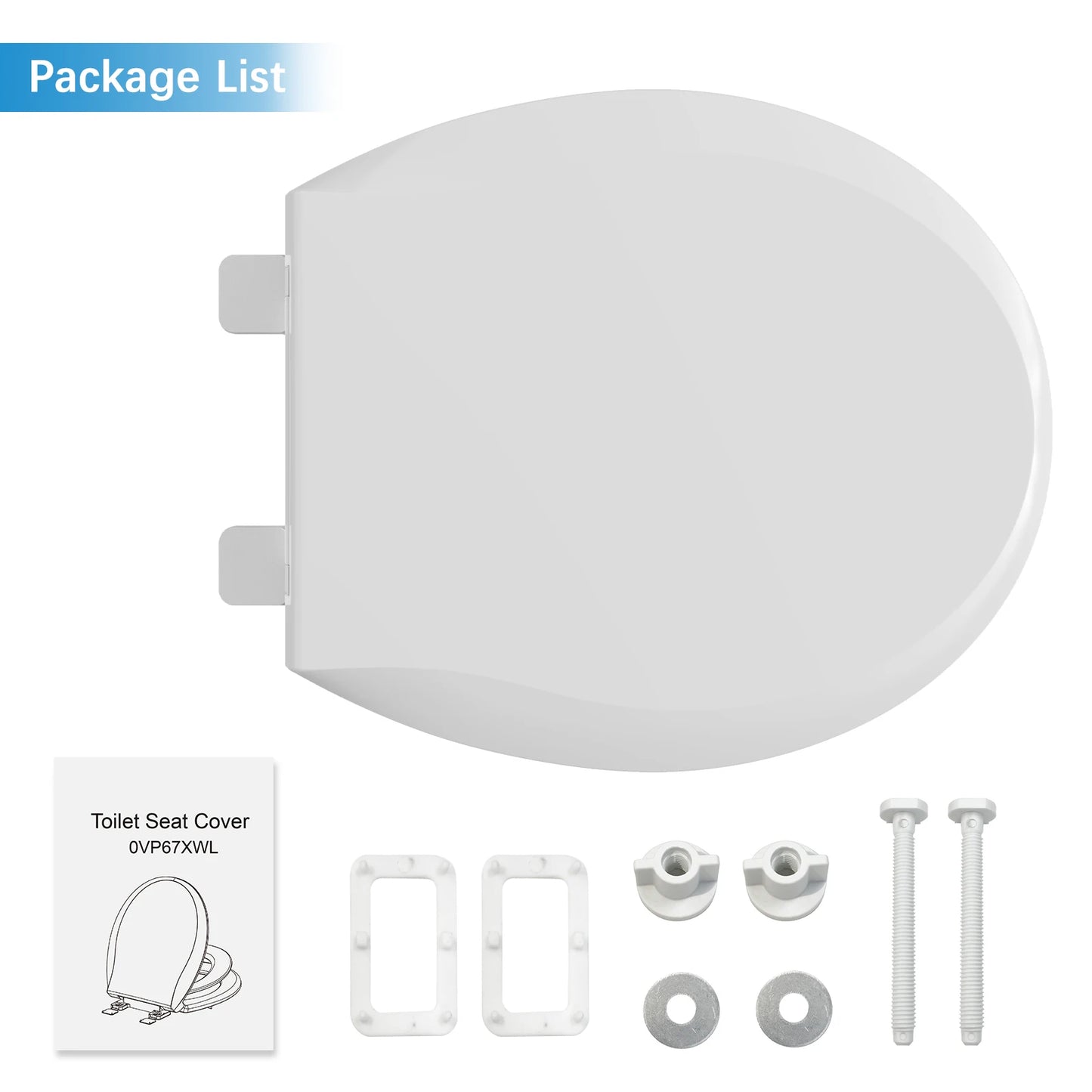 17" Toilet Seat with Built-in Potty Training Seat /  Kids Potty Training, /  2 in 1 Toddler Toilet Seat /  Innovative Toilet Seat Accommodates BOTH Toddlers & Adults