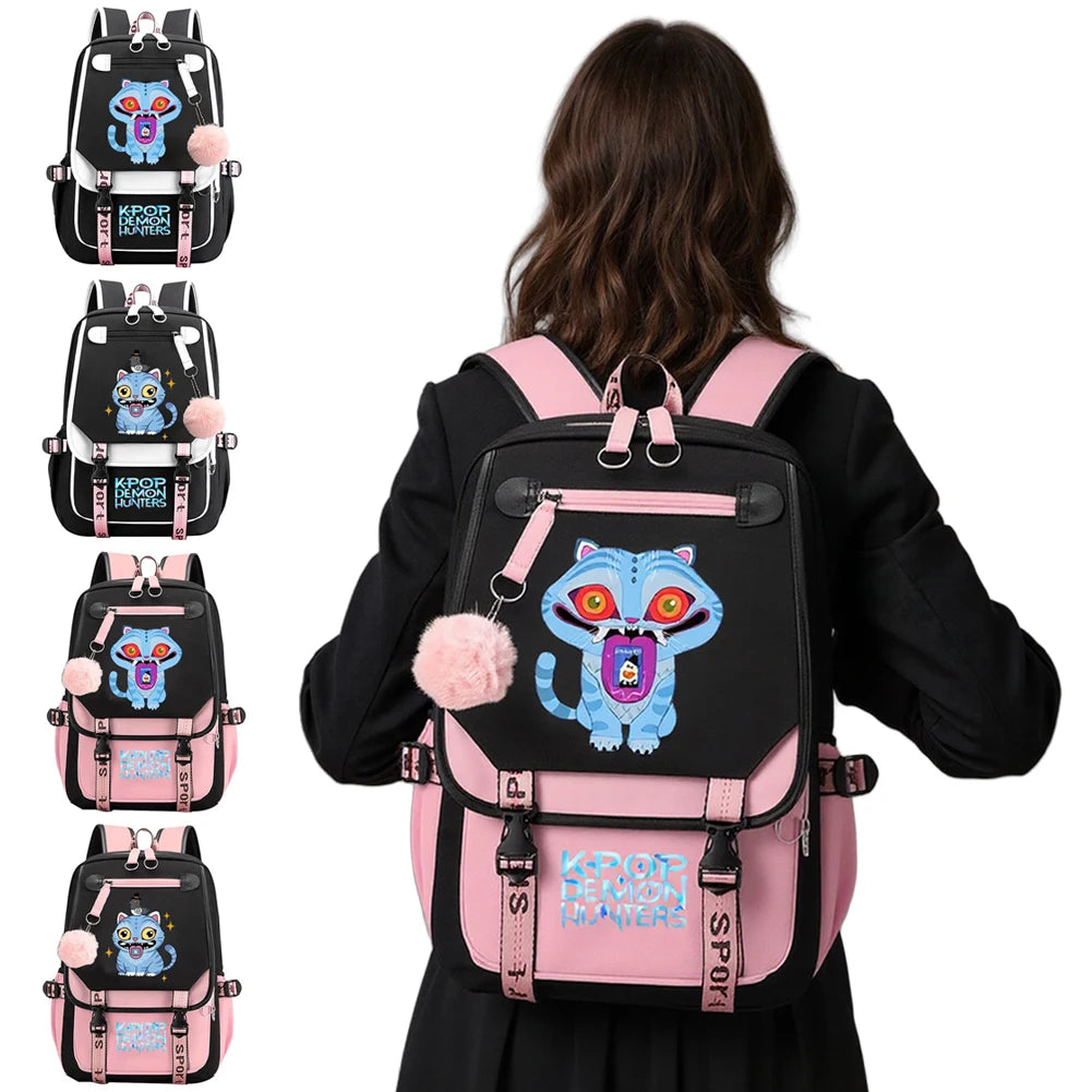 School Backpack for Students / KPop Demon Hunters / Daily Backpack / 2025 Hot Movie Print / Backpacks for Girl Outdoor Sport / School Bag