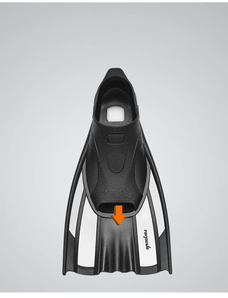 Swimming Diving Fins / Rubber Snorkeling / Professional / Flexible Comfort Non-Slip Swim Flippers / Water Sports / Beach Shoes