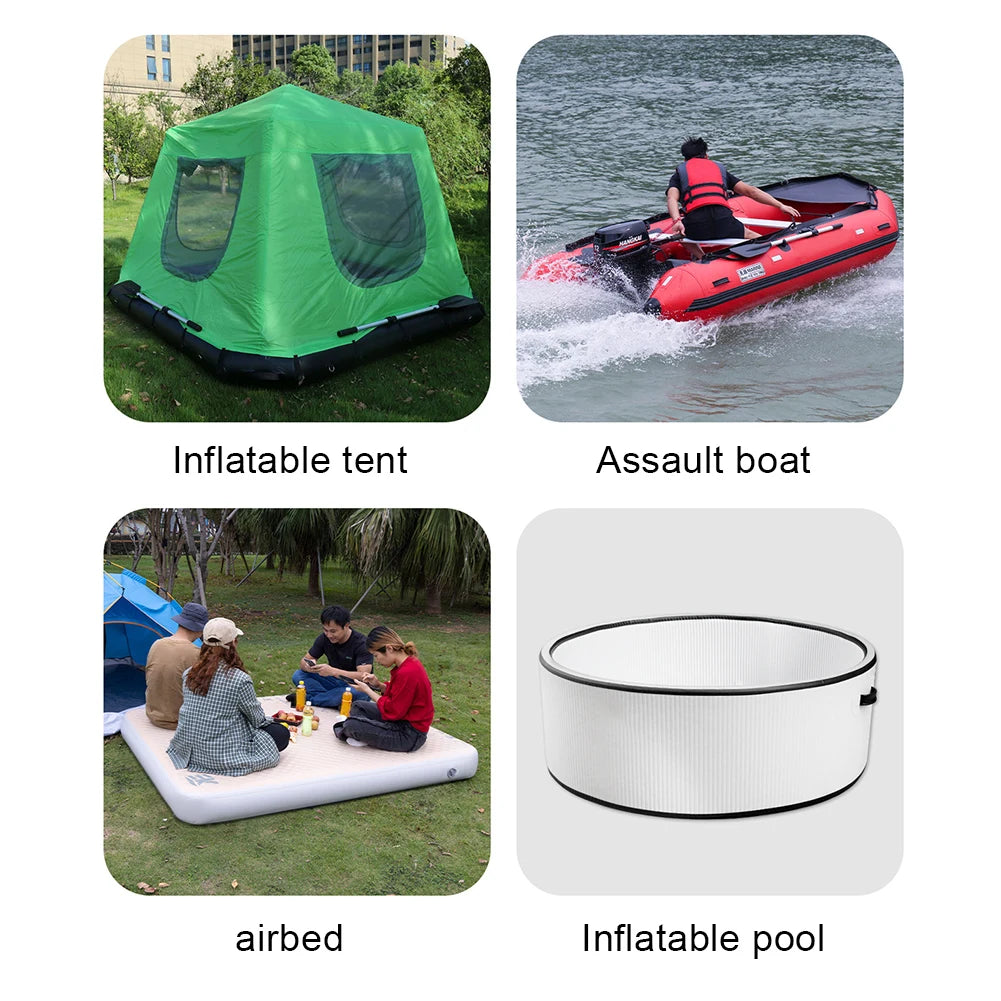 4L Kayak Air Pump / Anti-Slip / Double Action Inflation Pump / Portable Hand Pump / Handheld Air Inflator for Water Sports