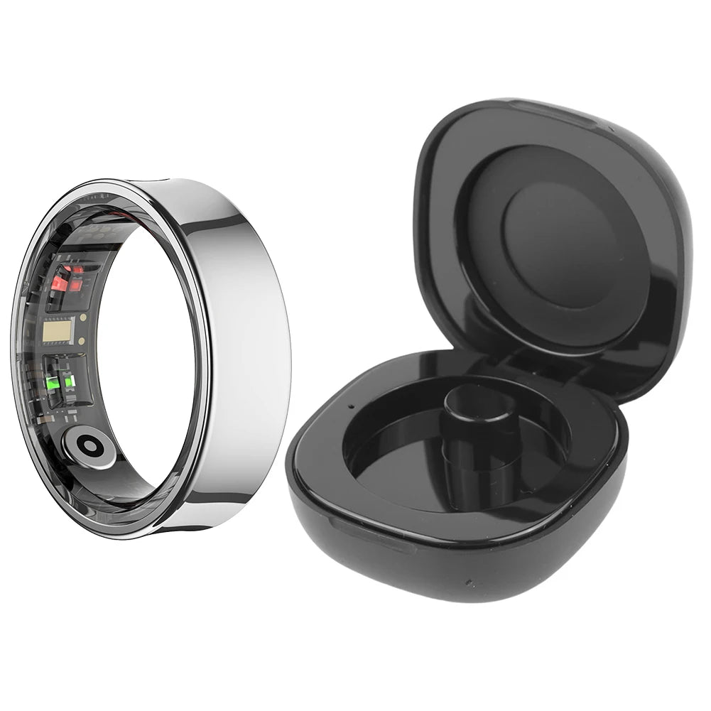Smart Ring / Heart Rate / Blood / Oxygen / Sleep Monitoring / Health Fitness Rings with Charging Case / Sport Health Ring for Men Women