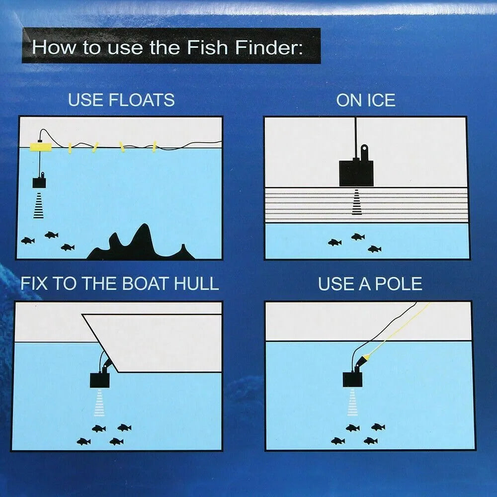 2.3'' Quality Portable Fish Finder /  Echo Sonar  / Alarm Sensor  /  Transducer  /  Fishfinder