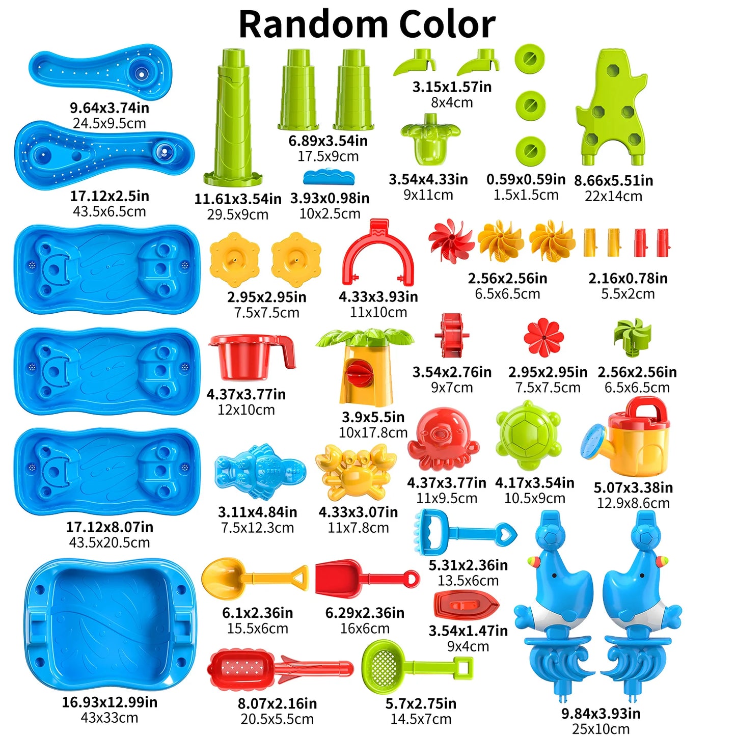 Children's Sand Table and Water Table / 5-layer Outdoor Water Game Toys / Beach Toys