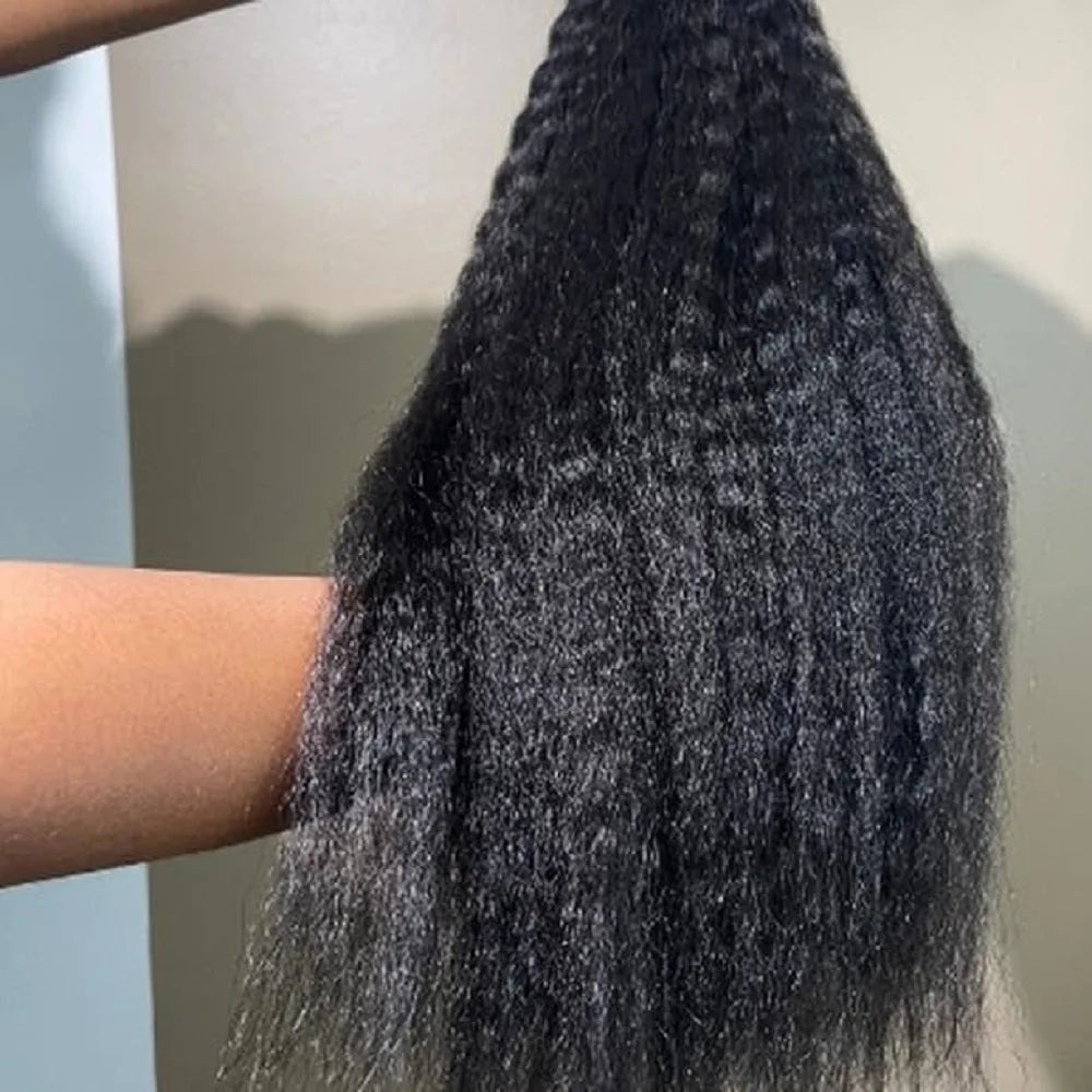 Human Hair Extensions  /  100% Unprocessed Remy Hair Clip in Hair Extensions  /  Real Human Hair /  for Women  /  Kinky  /  Straight