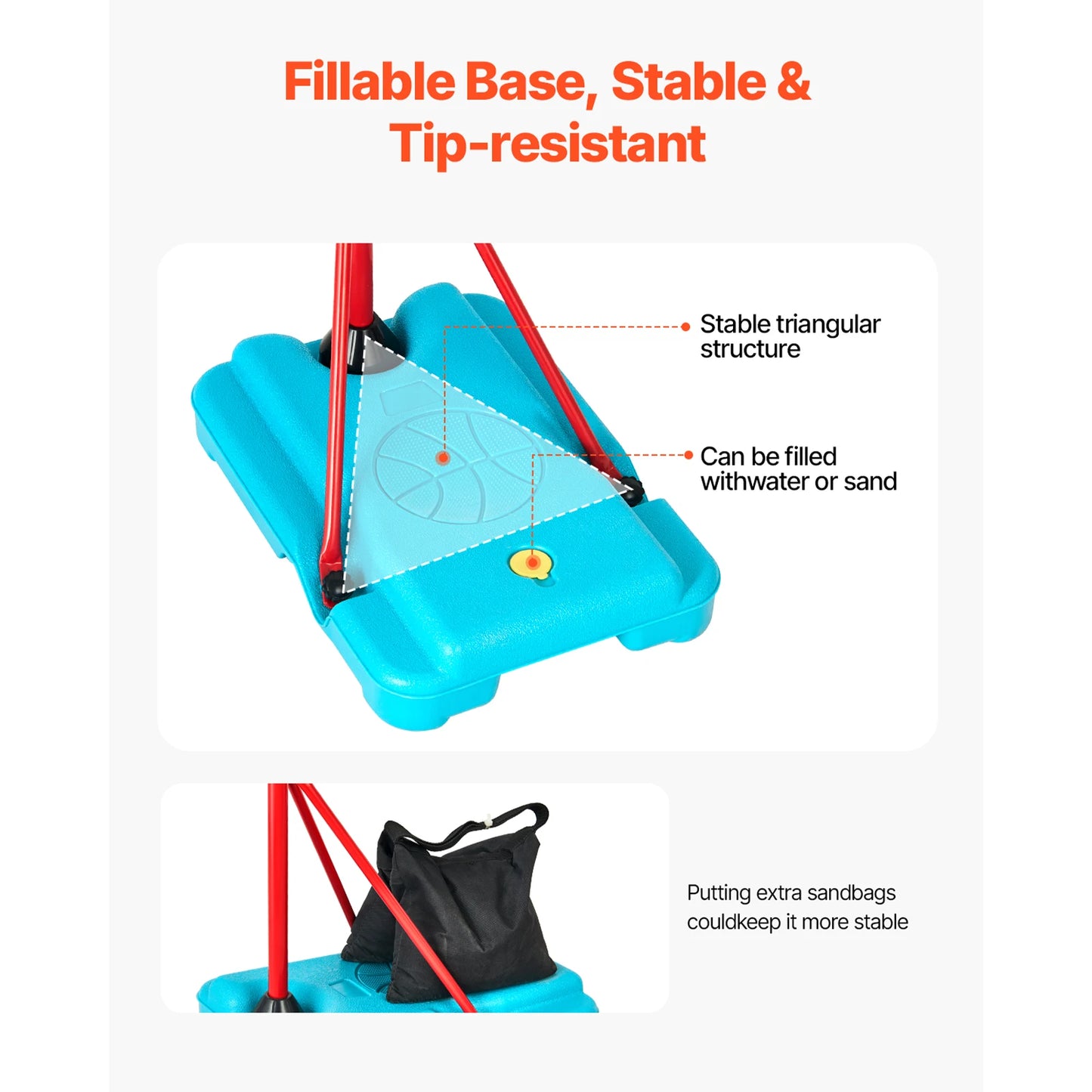 Toddler Adjustable Basketball Hoop
104-190CM Rack for Kids
Outdoor Indoor Ball Sport 
Backboard Rim Shoot
Children Toys