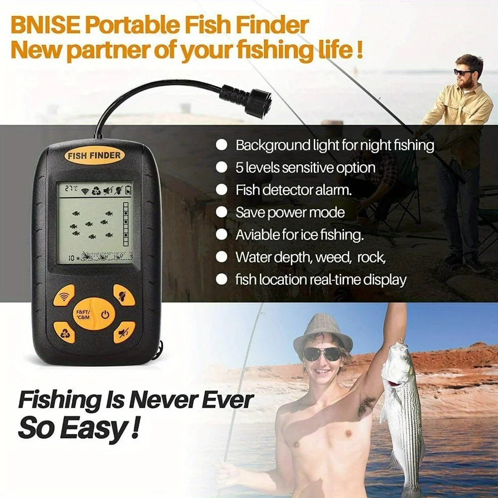 2.3'' Quality Portable Fish Finder /  Echo Sonar  / Alarm Sensor  /  Transducer  /  Fishfinder