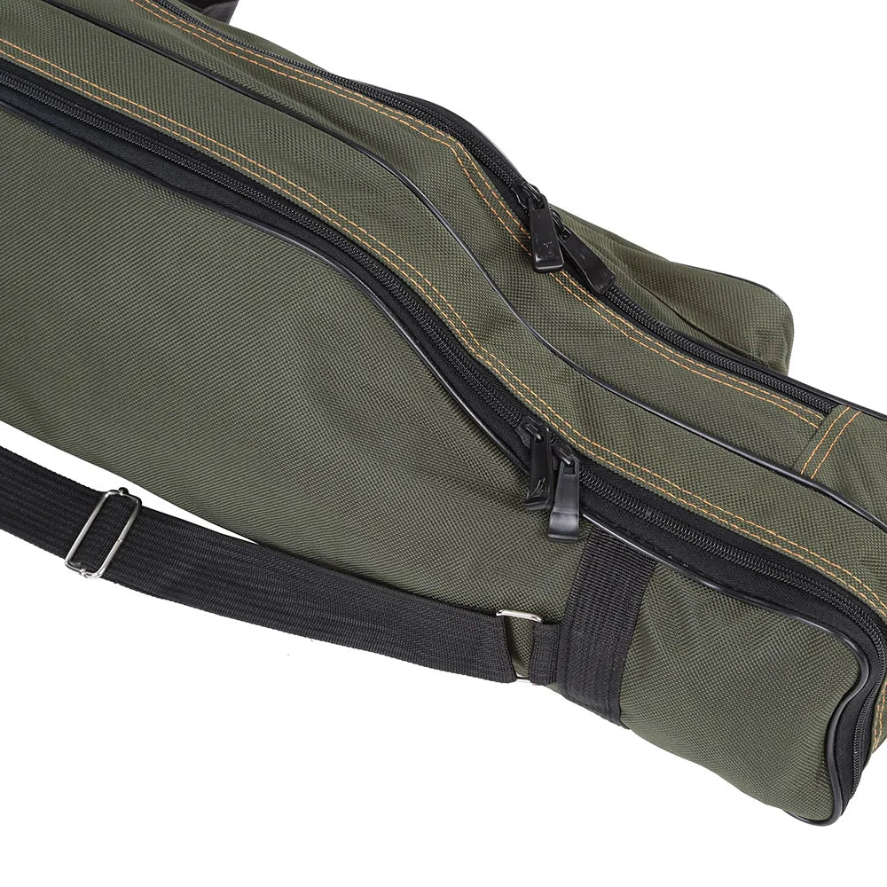 Portable Folding Fishing Rod Carrier  /  Canvas /  Fishing Pole & Tools Storage Bag Case /  Fishing Gear /  Tackle