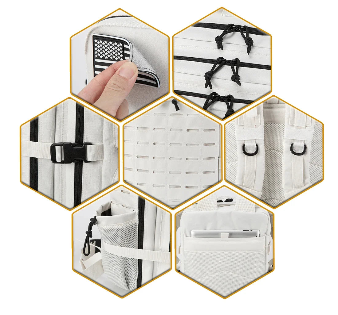 **25L/45L Men's and Women's Tactical Backpacks / Outdoor Activities / Small School Backpacks with Water Bottle Holder