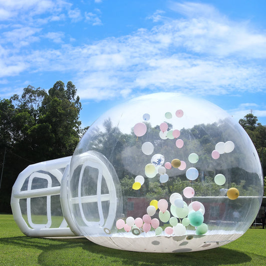 Inflatable 3M 10FT PVC Bubble House / Inflatable Children Toys / Outdoor Castle With 750W Air Blower & 100 balloons