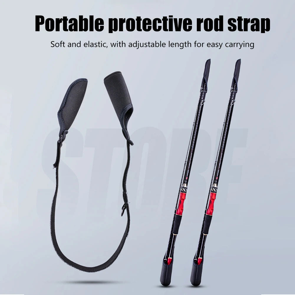Get just 1 or up to10PCS  /  Set of Fishing Rod Protection Sleeves   /  Bundle Rod Belt  /  Adjustable Fishing Rod Sleeves  /  Cover Strap  /  Rod Organizer  /  Fish Tool
