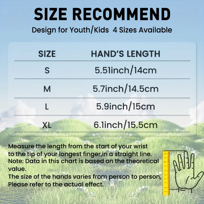 Golf Gloves /  Kids /  Youth /   All Weather /  Soft /  Left or Right Hand /  Rain Grip / Breathable  / 1 Pair /  Wear-Resistant  /  Non Slip