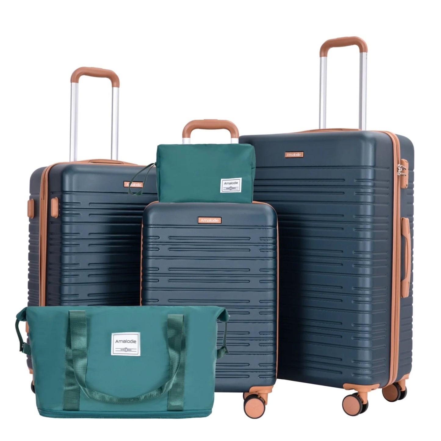 **Luggage Sets / 3-Piece Suitcases with Double Spinner Wheels / Suitcase Set / ABS Hard Case Luggage with TSA Lock