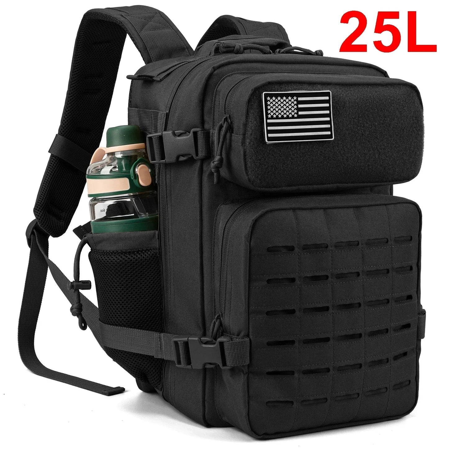 **25L/45L Men's and Women's Tactical Backpacks / Outdoor Activities / Small School Backpacks with Water Bottle Holder