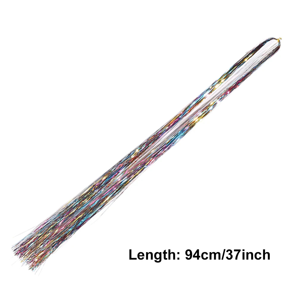 1PC Glitter /  Tinsel / Shiny Fairy Hair /  Sparkling Tinsel  /  Tinsel Hair Extensions /  Women /  Girls /  Hair Accessories /  Cosplay Party /  Costume / Dress -up Play