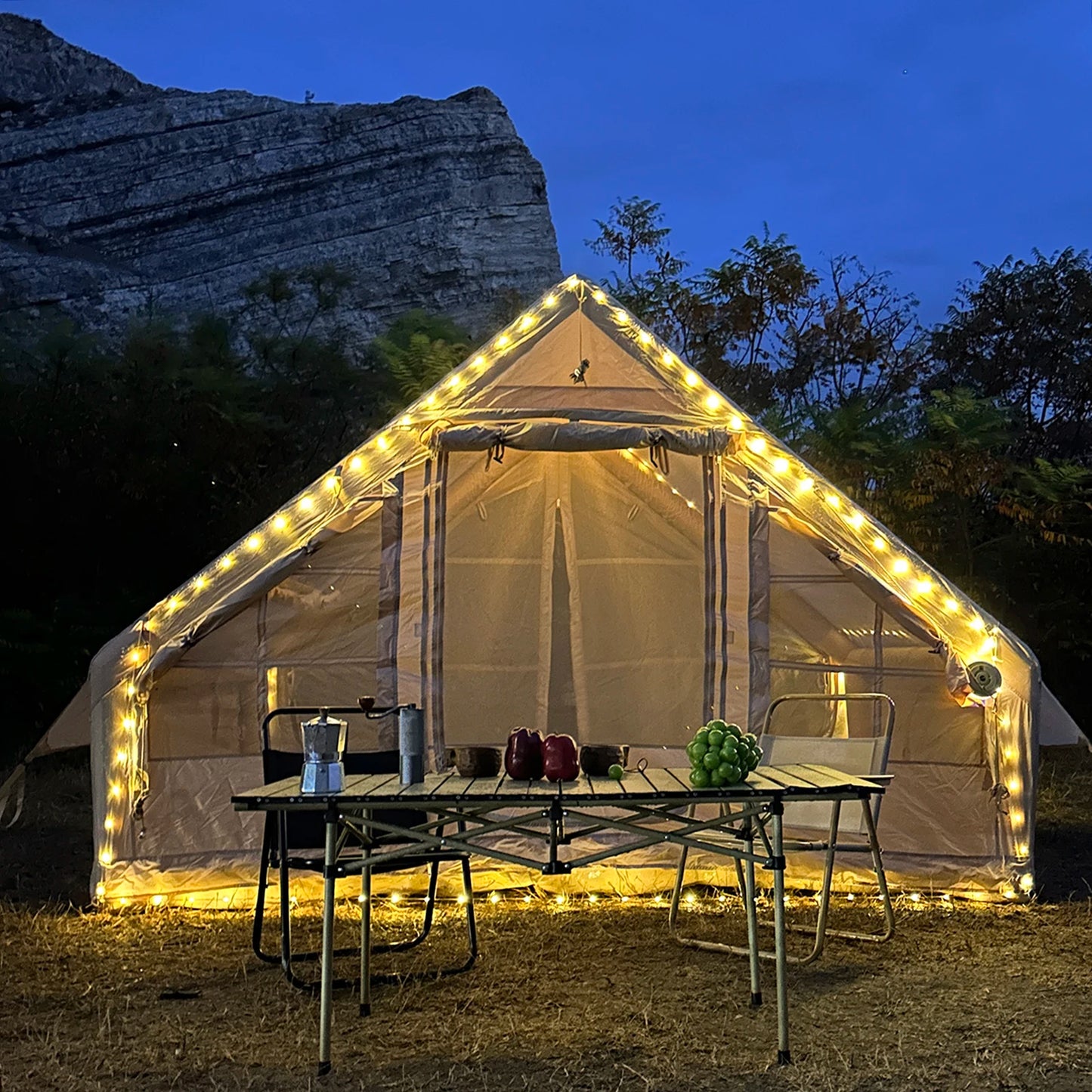 Inflatable Camping Tent / Easy Setup / Waterproof & Windproof / Outdoor Self-Supporting Blow up Tent / Portable