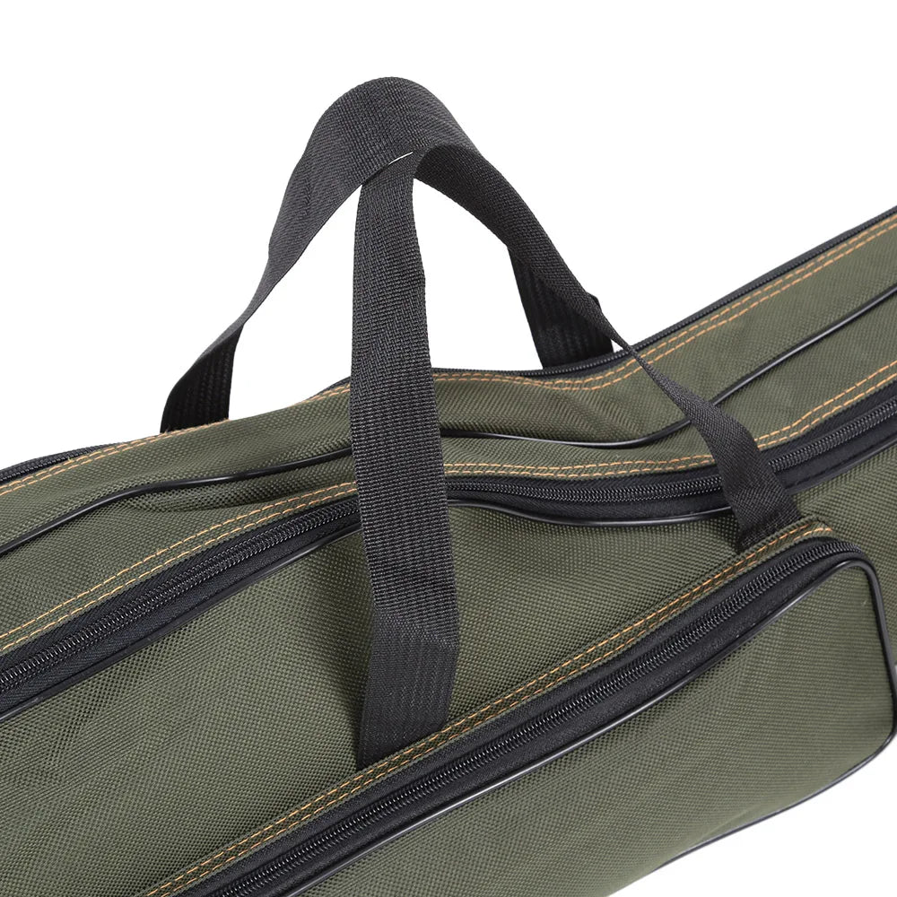 Portable Folding Fishing Rod Carrier  /  Canvas /  Fishing Pole & Tools Storage Bag Case /  Fishing Gear /  Tackle